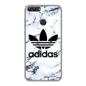 Чохли Адидас для Huawei Y7 Prime 2018 (AlphaPrint) (Адідас на мраморі)