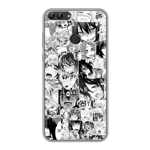 Чехол с принтом «Ahegao manga» для Huawei Y7 Prime 2018 Чехол с принтом «Ahegao manga» для Huawei Y7 Prime 2018