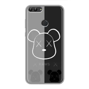 Чохли для Huawei Y7 Prime 2018 - Bearbrick Louis Vuitton (PREMIUMPrint) (БеарБрік очі)