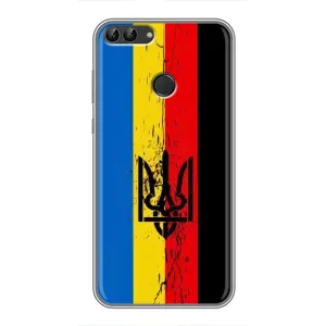 Украинские Чехлы для Huawei Y7 Prime 2018 с картинкой УПА (AlphaPrint) (Прапор УПА)