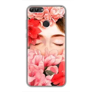 Чехлы (ART) Цветы на Huawei Y7 Prime 2018 (VPrint) (Очі в квітах)