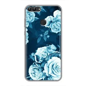 Чехлы (ART) Цветы на Huawei Y7 Prime 2018 (VPrint) (Блактині бутони)