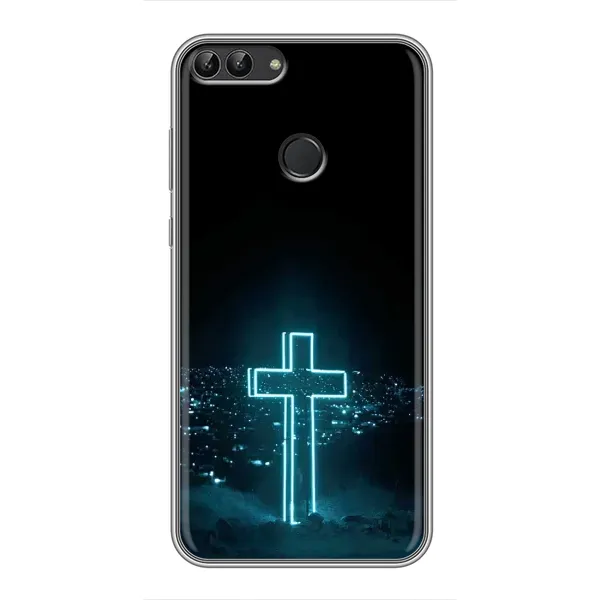 Чехол с принтом «Крест и город» для Huawei Y7 Prime 2018 Чехол с принтом «Крест и город» для Huawei Y7 Prime 2018