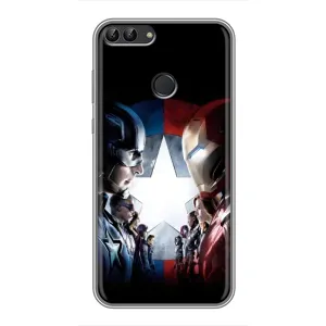Чохли з героями Марвел Huawei Y7 Prime 2018 (VPrint) (Марвел стайл)