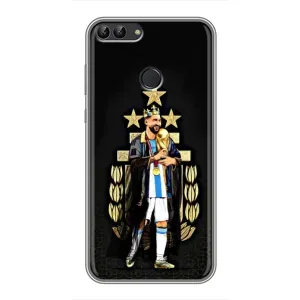 Чохли для Huawei Y7 Prime 2018 (Leo чемпіон) (AlphaPrint) (Мессі Король)