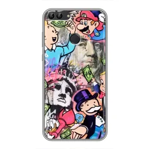Чохли з крутими принтами для Huawei Y7 Prime 2018 - (PREMIUMPrint) (Monopoly man)