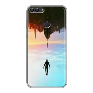 Чохол з людиною павуком для Huawei Y7 Prime 2018 - (AlphaPrint) (Людина павук)