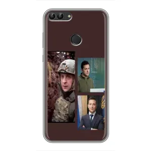 Чохол для Huawei Y7 Prime 2018 (AlphaPrint - с принтом Зеленського) (Президент)