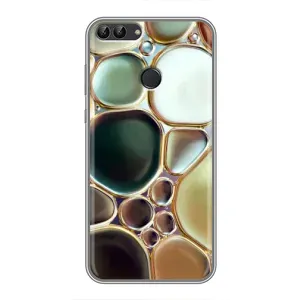 Мраморний чехол на Huawei Y7 Prime 2018 (VPrint) (Радужний Мрамор)