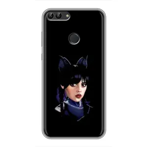 Чохли Венсдей на Huawei Y7 Prime 2018 Уенсдей (AlphaPrint) (серйозна Венздей)