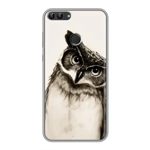 Чохол з пташками на Huawei Y7 Prime 2018 (VPrint) (Сова)