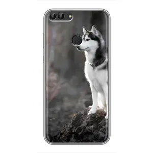 Чохол з Хаскі Huawei Y7 Prime 2018 - (AlphaPrint) (Вірний собака)