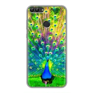 Чохол з пташками на Huawei Y7 Prime 2018 (VPrint) (Яскравий Павлин)