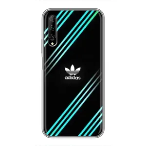 Чехлы Адидас для Huawei Y7 Pro 2019 (AlphaPrint) (Адидас с полосами)