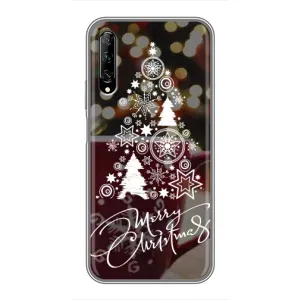 Рождественские Чехлы для Huawei Y7 Pro 2019 (VPrint) (Елочка узорная)