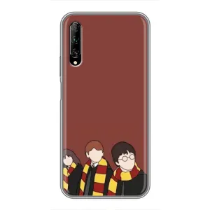 Чехлы с Гарри Поттером для Huawei Y7 Pro 2019 (AlphaPrint) (Гарри с друзьями)