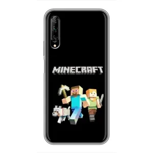 Чехол Майнкрафт на Huawei Y7 Pro 2019 (AlphaPrint) Minecraft (герои Minecraft)
