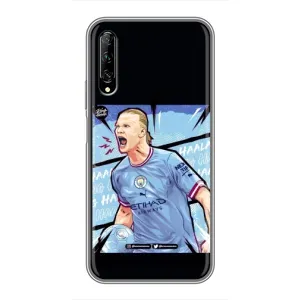 Чехлы с футболистом Ерлинг Холанд для Huawei Y7 Pro 2019 (AlphaPrint) (гол Эрлинг Холланд)