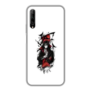Чехлы на тему: Итачи Учиха для Huawei Y7 Pro 2019 (AlphaPrint) (Итачи с атрибутами)