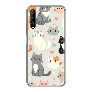 Чохол з малюнком кіт на Huawei Y7 Pro 2019 (Колаж котів)