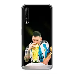 Чехлы для Huawei Y7 Pro 2019 (Leo чемпион) (AlphaPrint) (Кубок Месси)