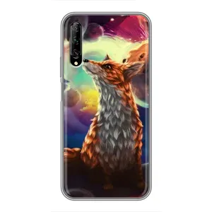 Чехлы с картинкой Лисички для Huawei Y7 Pro 2019 (VPrint) (Лисица в космосе)