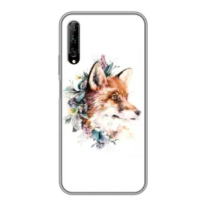 Чехлы с картинкой Лисички для Huawei Y7 Pro 2019 (VPrint) (Лисичка в цветочках)