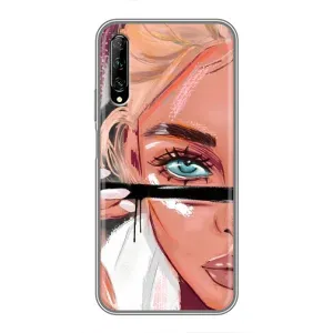 Чехол с печатью для Huawei Y7 Pro 2019 - (Мода) (AlphaPrint) (Макияж)
