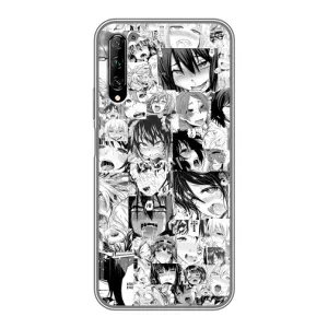 Анимешный чехол для Huawei Y7 Pro 2019 (Ahegao manga)