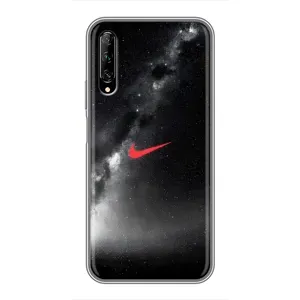 Чехол для Huawei Y7 Pro 2019 - с принтом Найк (AlphaPrint) (Найк красный)