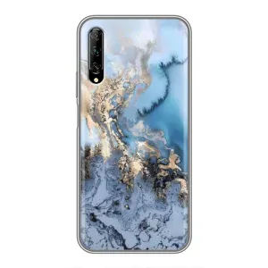 Мраморный чехол на Huawei Y7 Pro 2019 (VPrint) (Нежный мрамор)