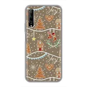 Новогодние, Праздничные Чехлы для Huawei Y7 Pro 2019 - 2024 год (Новогодние пряники)