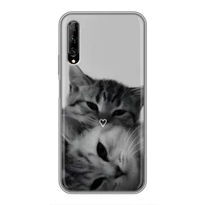 Чохол з малюнком кіт на Huawei Y7 Pro 2019 (Пара котів)