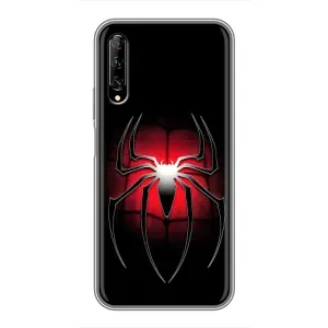 Чехол с человеком пауком для Huawei Y7 Pro 2019 - (AlphaPrint) (Паук марвел)