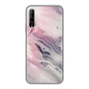 Мраморный чехол на Huawei Y7 Pro 2019 (VPrint) (Пурпурный Мрамор)