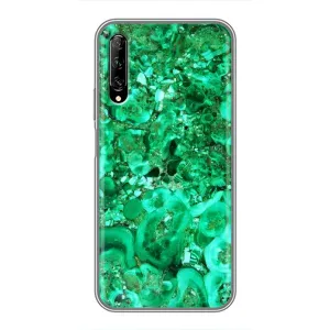 Мраморный чехол на Huawei Y7 Pro 2019 (VPrint) (Салатный Мрамор)
