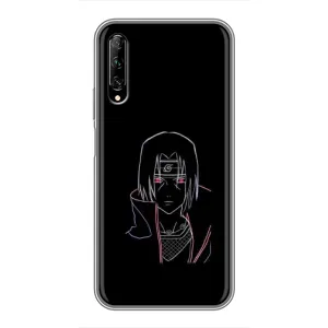 Чехлы на тему: Итачи Учиха для Huawei Y7 Pro 2019 (AlphaPrint) (силуэт Итачи)