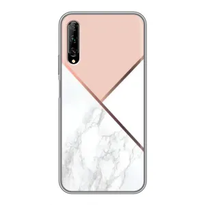 Мраморный чехол на Huawei Y7 Pro 2019 (VPrint) (Тройной мрамор)