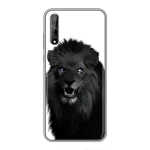 Чохли з картинкою животних Huawei P Smart S / Y8p (2020) (Чорний ЛЕВ)