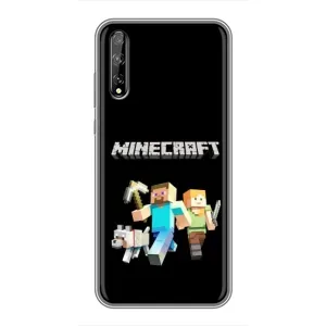 Чохол Майнкрафт на Huawei P Smart S / Y8p (2020) (AlphaPrint) Minecraft (герої Minecraft)