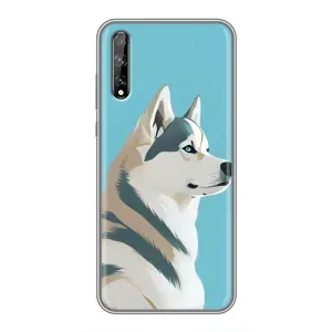 Чохол з Хаскі Huawei P Smart S / Y8p (2020) - (AlphaPrint) (Хаскі арт)