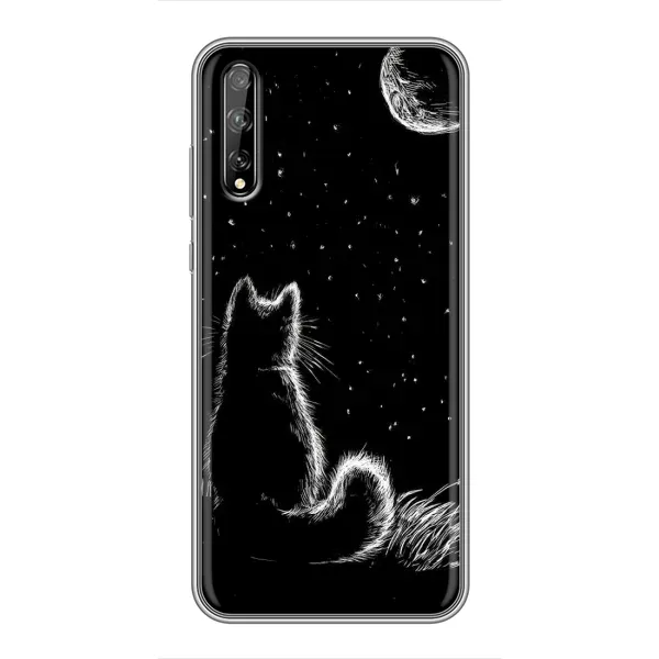 Чехол с принтом «Котик и луна» для Huawei P Smart S / Y8p (2020) Чехол с принтом «Котик и луна» для Huawei P Smart S / Y8p (2020)