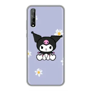 Чохол з кроликом Куромі на Huawei P Smart S / Y8p (2020) (Куромі в квітах)