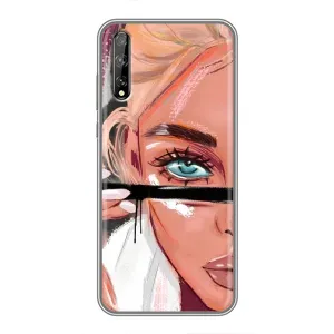 Чохол з друком для Huawei P Smart S / Y8p (2020) - (Мода) (AlphaPrint) (Макіяж)