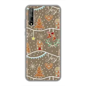 Новорічні, Святкові Чохли для Huawei P Smart S / Y8p (2020) - 2024 год (Новорічні пряники)