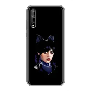 Чохли Венсдей на Huawei P Smart S / Y8p (2020) Уенсдей (AlphaPrint) (серйозна Венздей)