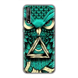 Чохол з пташками на Huawei P Smart S / Y8p (2020) (VPrint) (Сова з оком)