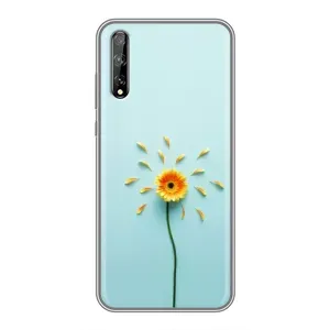 Чохли з квітами для Huawei P Smart S / Y8p (2020) (VPrint) (Жовта квітка)
