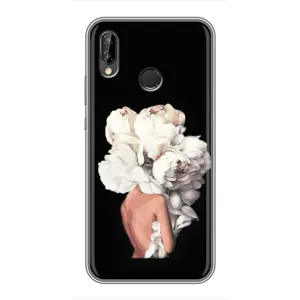 Чехлы (ART) Цветы на Huawei Y9 2019 / Enjoy 9 Plus (VPrint) (Белые цветы)