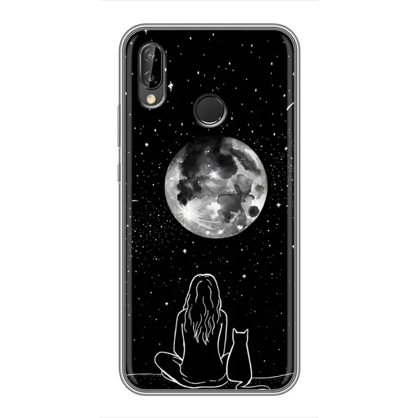 Чохол з принтом «Дівчина з котом» для Huawei Y9 2019 / Enjoy 9 Plus Чохол з принтом «Дівчина з котом» для Huawei Y9 2019 / Enjoy 9 Plus